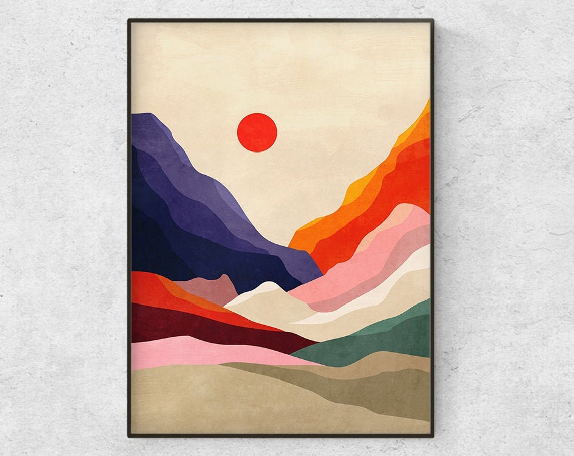 Warm Summer Landscape Art Print