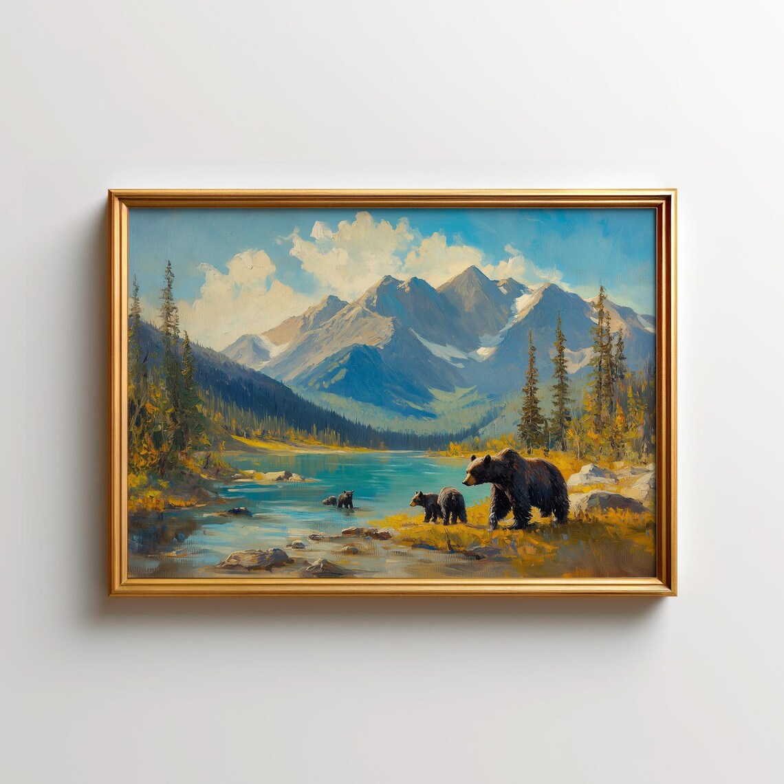 Jasper National Park Black Bear Cubs Art Print