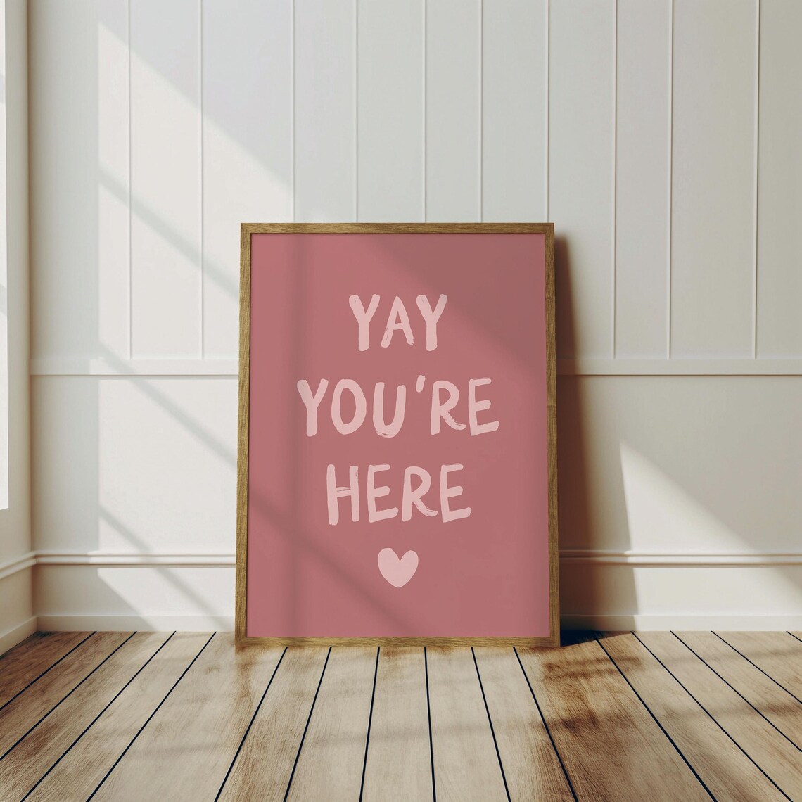 Yay You're Here Entryway Art Print, Housewarming Decor - Image 3