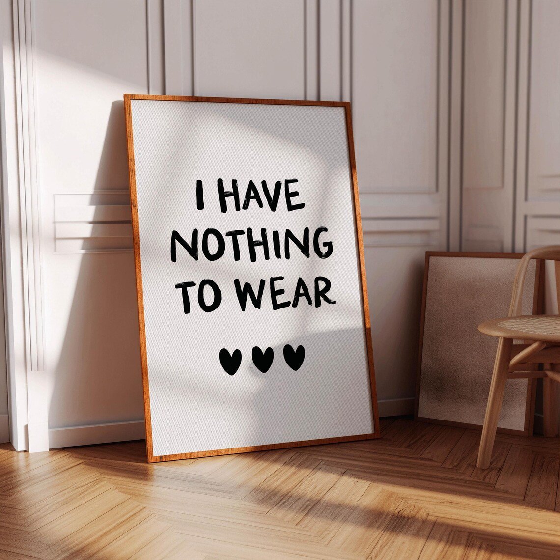 I Have Nothing To Wear Dressing Room Art Print, Funny