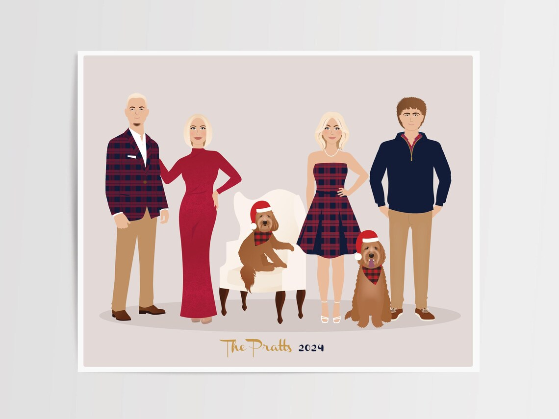 Custom Family Portrait, Family Keepsake