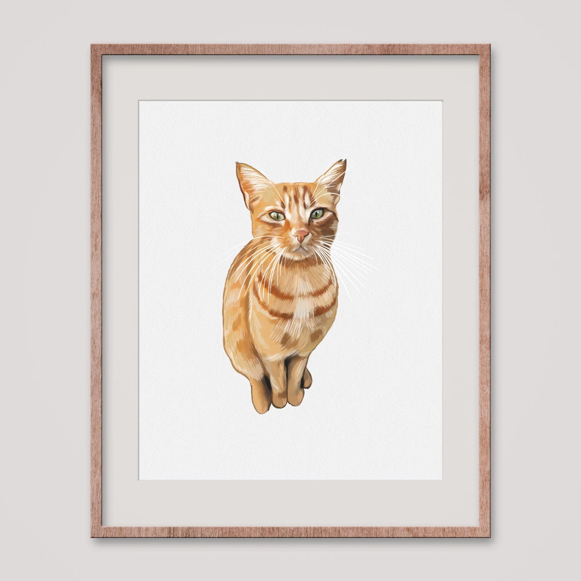 Mini Custom Watercolor Cat Portrait Cat Portrait From Photo Cat Painting Pet Painting Custom Cat Painting Cat Mini Watercolor Portrait