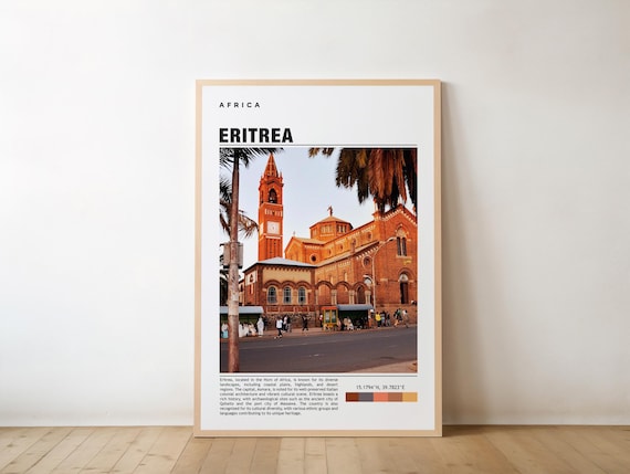 Eritrea Africa Asmara Church Photo Travel Destination Art Poster