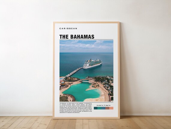 The Bahamas Print Art Poster Photo Painting Nassau