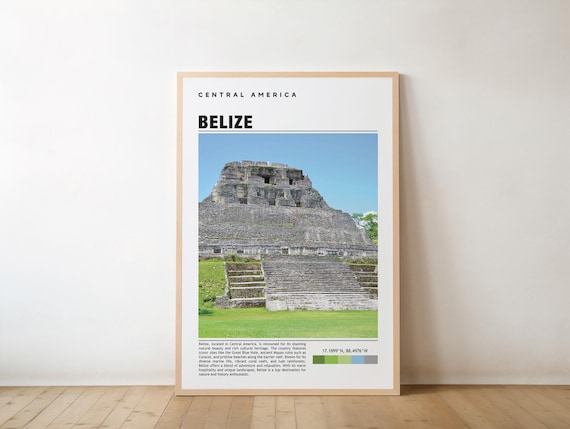 Belize Print Wall Art Poster Photo Caribbean