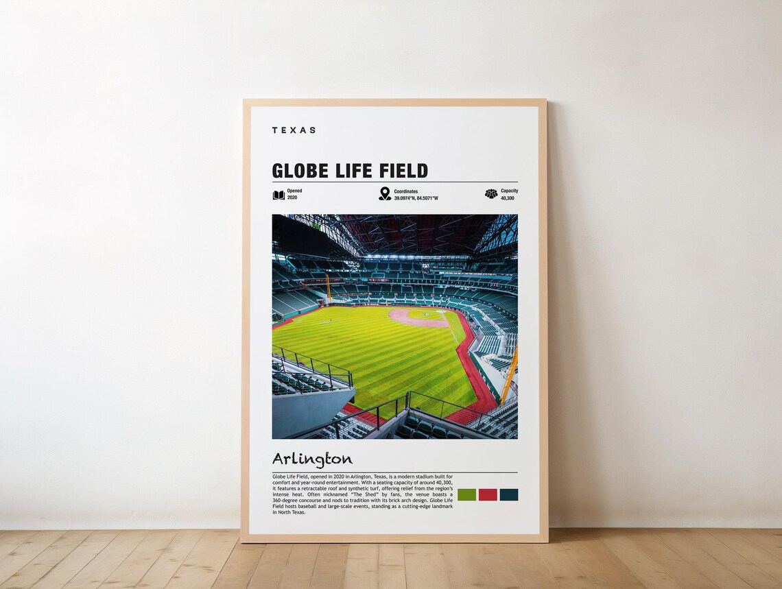 Globe Life Field Texas Stadium Art Print