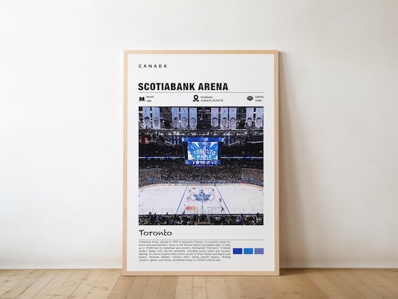 Scotiabank Arena Toronto Hockey Game Interior Sports Art Poster