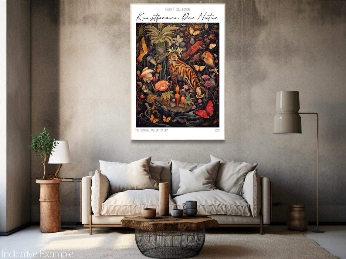 Kunstformen Der Natur Tiger Jungle Exotic Butterflies Poster - Image 3