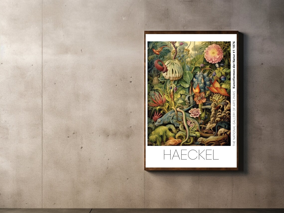 Haeckel Inspired Reptiles Flora Kunstformen Der Natur Poster - Image 2