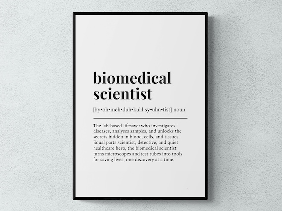 Biomedical Scientist Funny Definition Poster Print