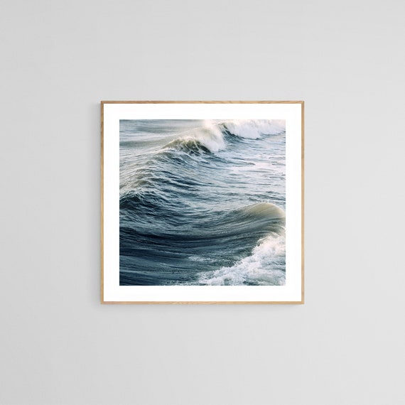 Beach Ocean Art Print, Coastal Boho Decor