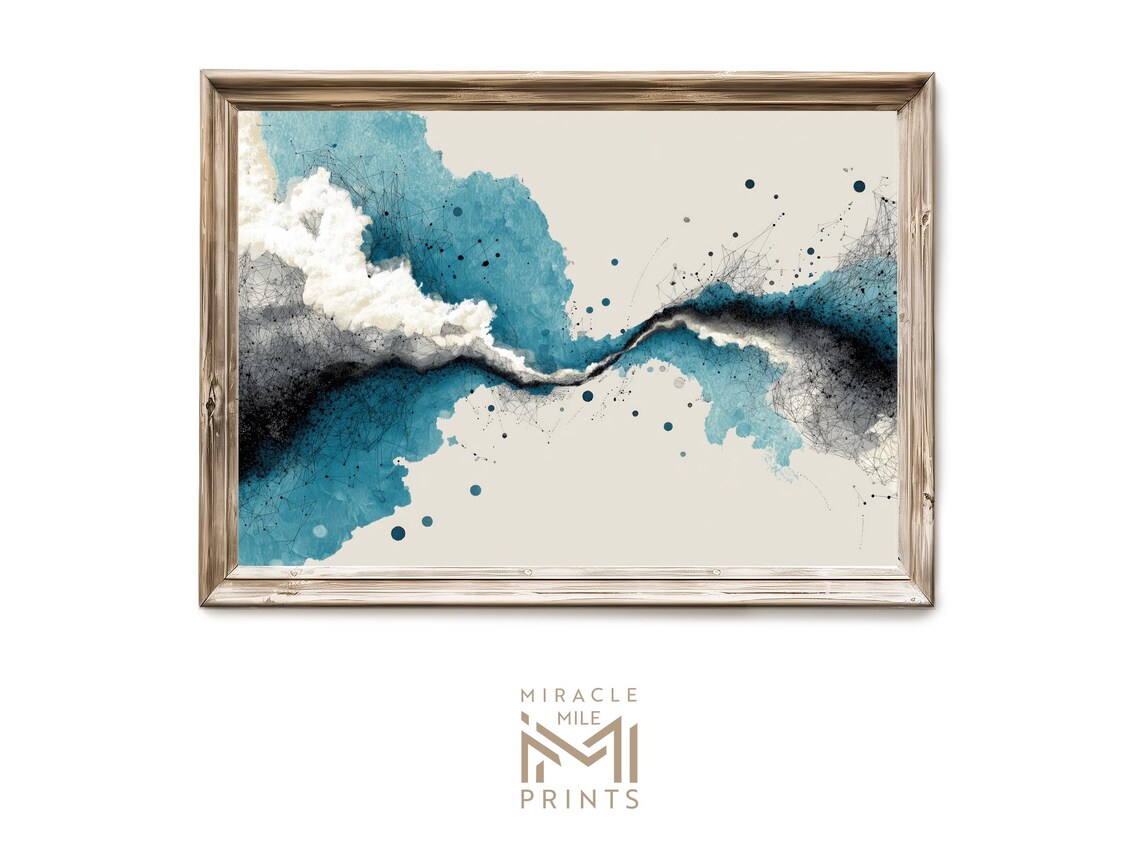 Abstract Learning Form Wall Art Minimalist Modern Neutral Ink Sketch Decor 236