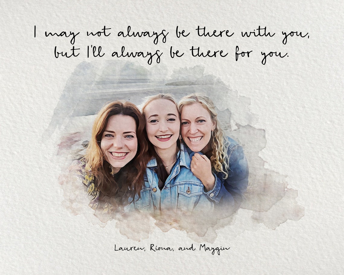 Friends Are The Family We Choose Jessy Smantha Portrait Gift Poster - Image 5
