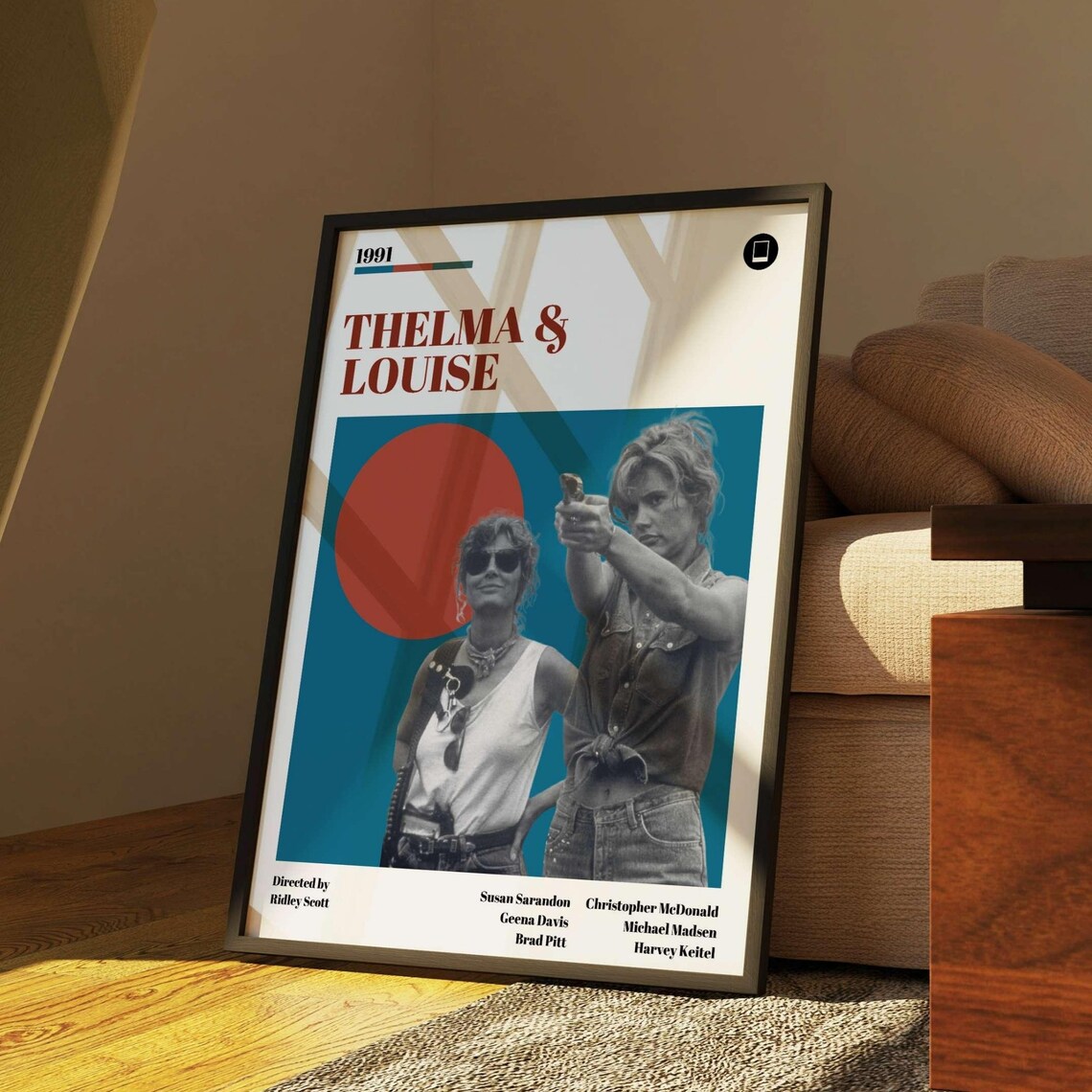 Thelma And Louise Retro Minimalist Movie Poster