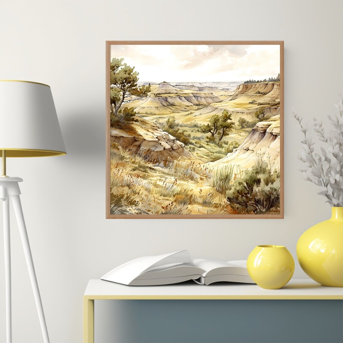 Theodore Roosevelt National Park Golden Buttes Canyon Poster - Image 4