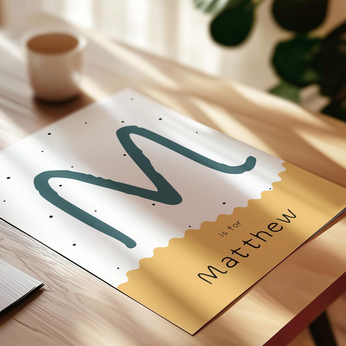 Custom Initial Art Print Custom Letter Print Initial Print Initial Name Print - Image 3
