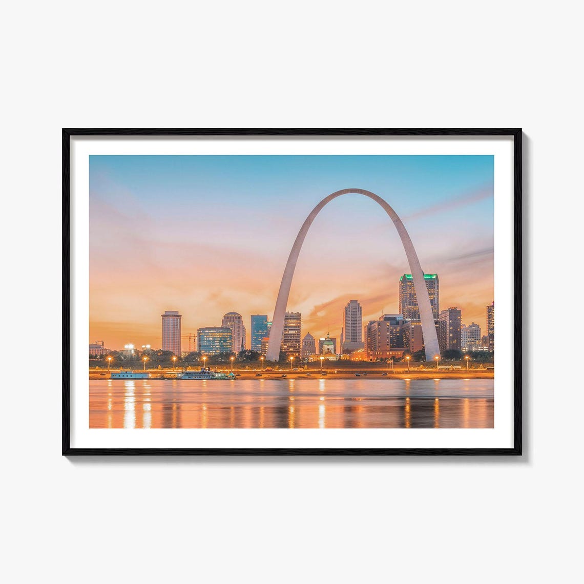 St Louis Travel Poster, Street Map