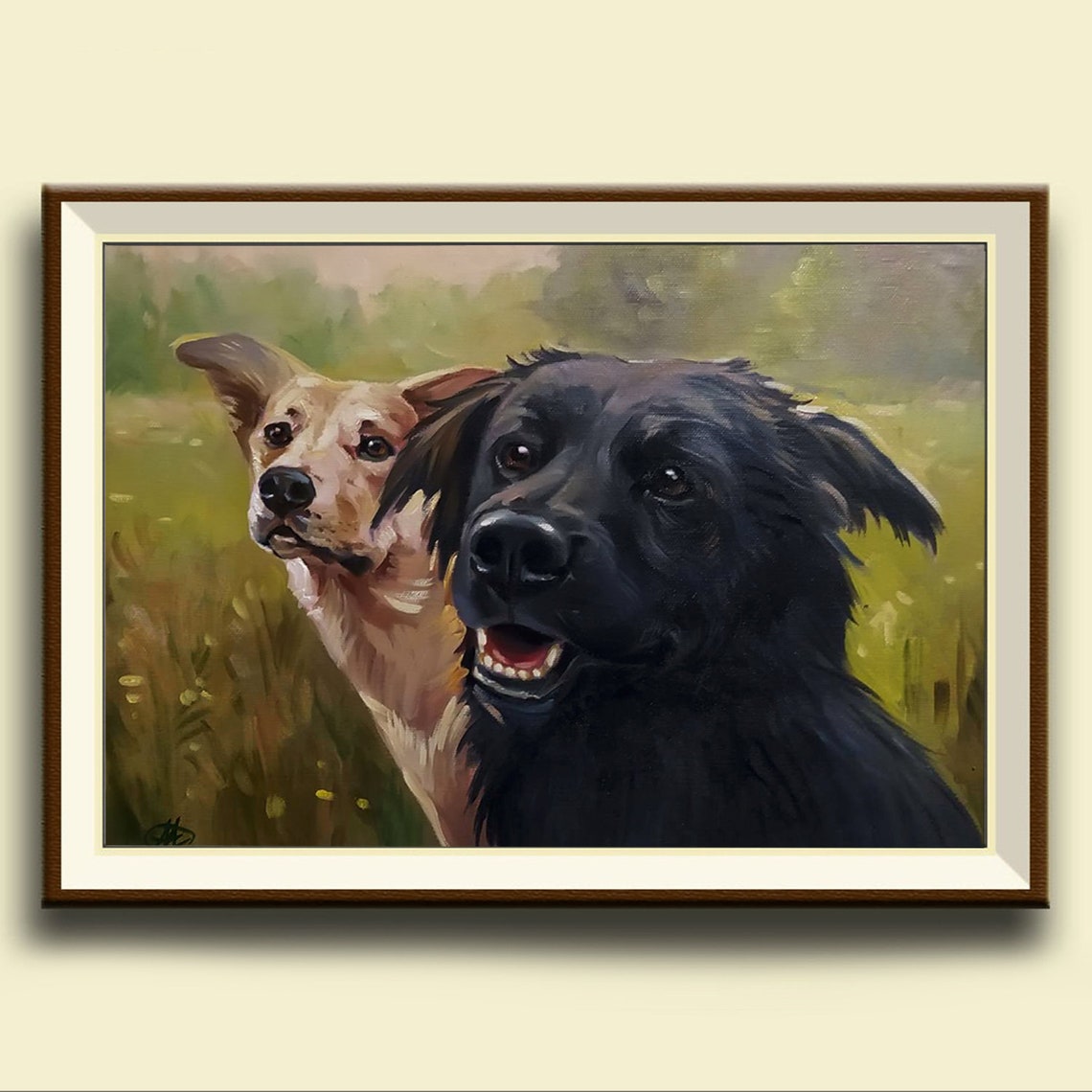 Portrait Of A Dog Portrait Of A Pet Personal Portrait Of A Dog Portrait Oil On Portrait Of A Handmade Pet Portrait As A Gift