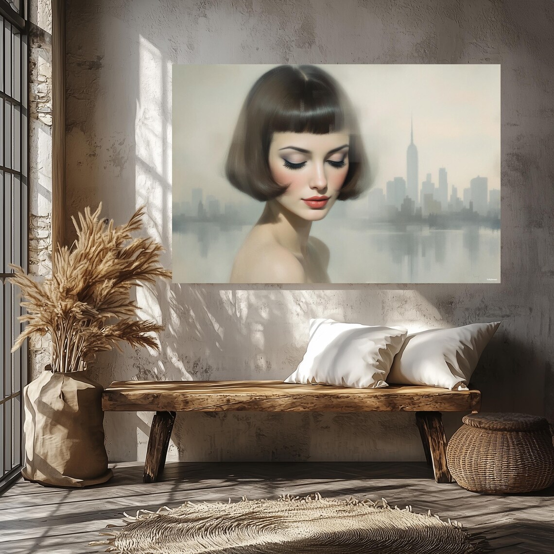 Echoes Of A Portrait Abstract Art Print