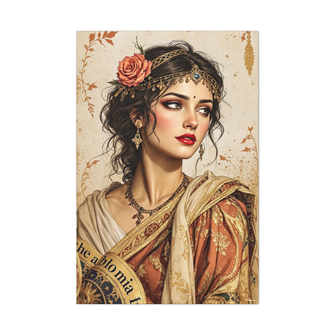 Elegant Bohemian Abstract Wall Art Print - Image 3