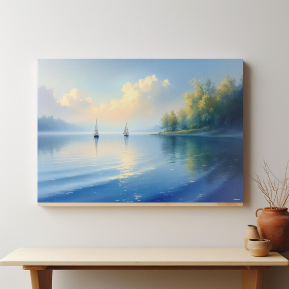 Azure Dreams Wall Art Matte Nature Decor For Home Ideal For Housewarming Birthdays Or Holidays Scenic Art Print Home