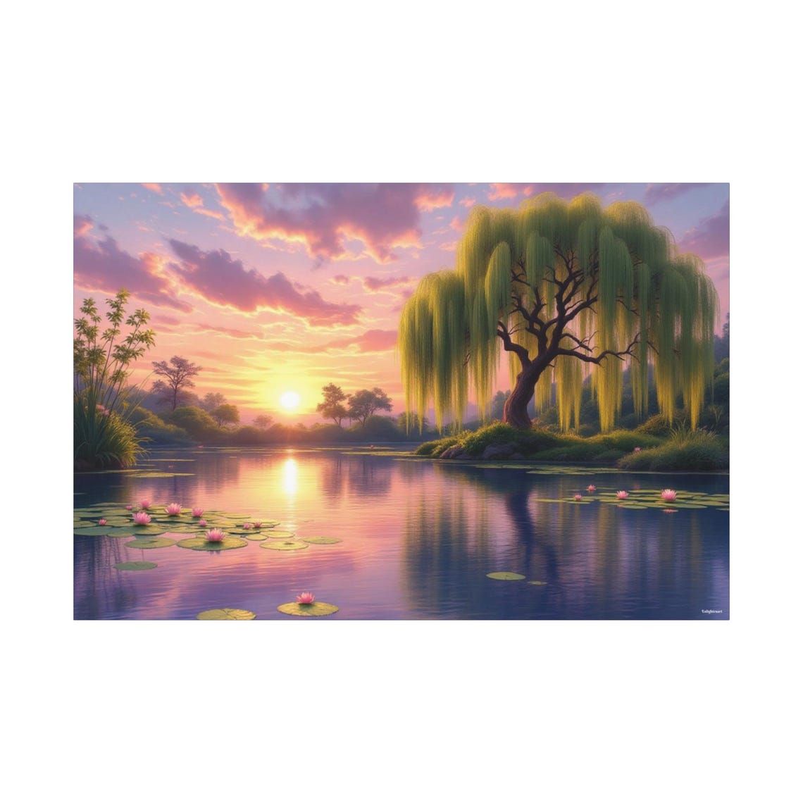 Tranquil Nature Abstract Art Print - Image 3