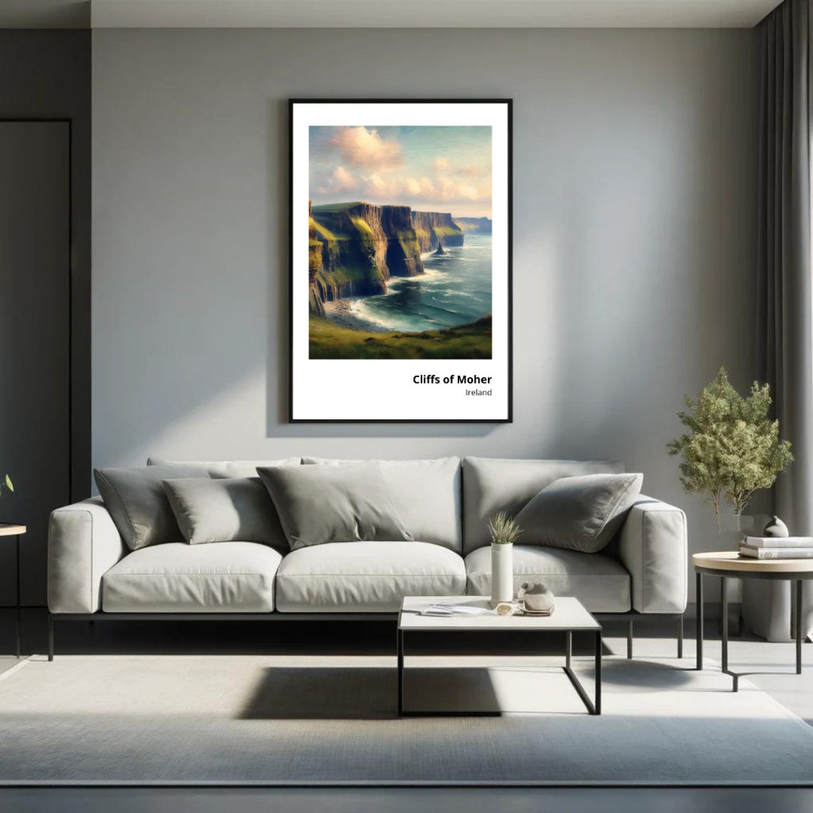 Cliffs of Moher Ireland Dramatic Sea Cliffs Coastal View Poster - Image 3