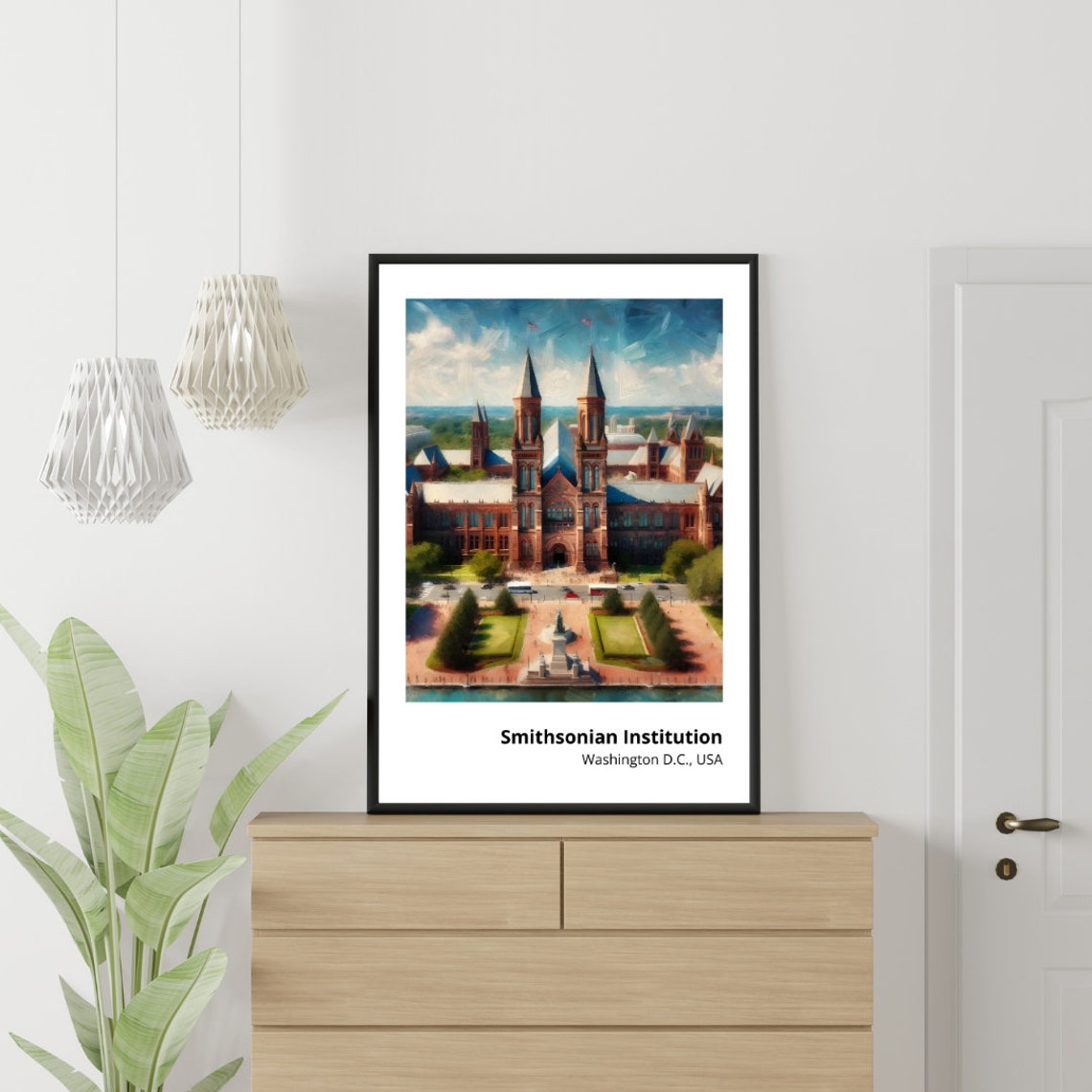 Smithsonian Institution Washington DC Castle Landmark Poster