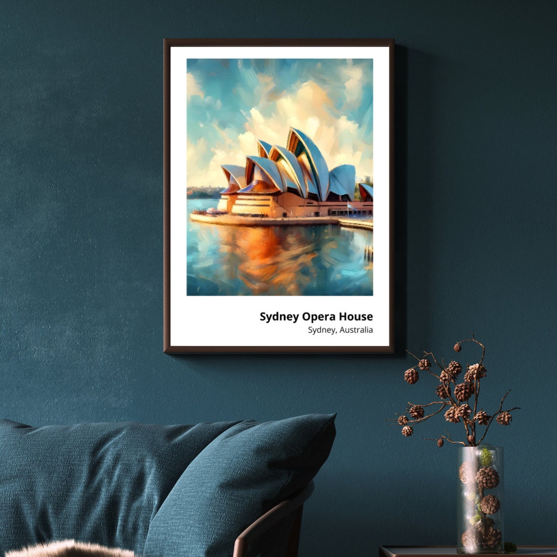 Sydney Opera House Australia Iconic Sails Harbor Reflection Art Poster - Image 5