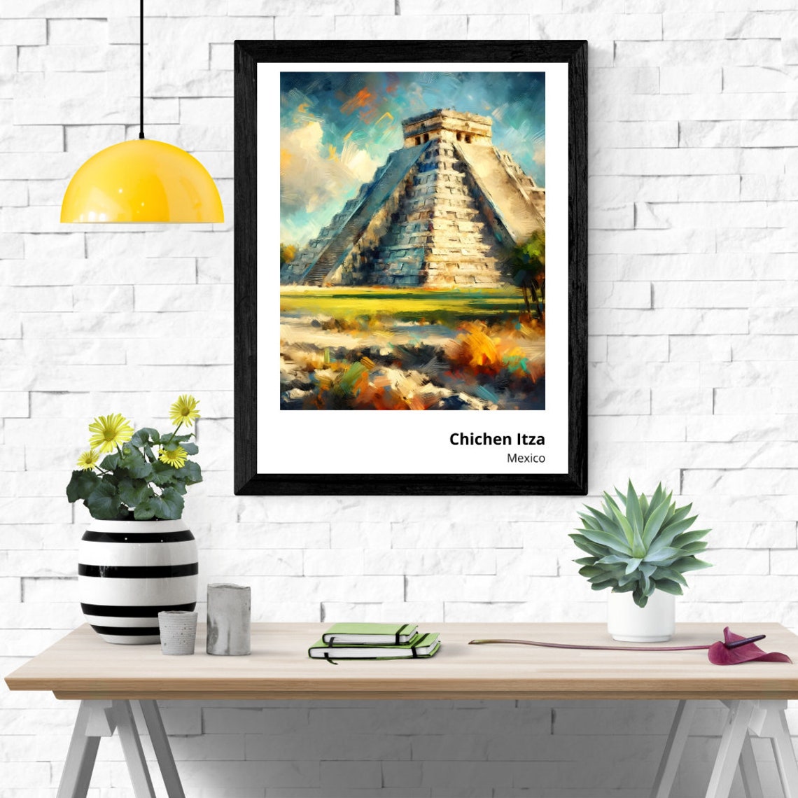 Chichen Itza Mexico El Castillo Mayan Pyramid Ancient Poster - Image 4