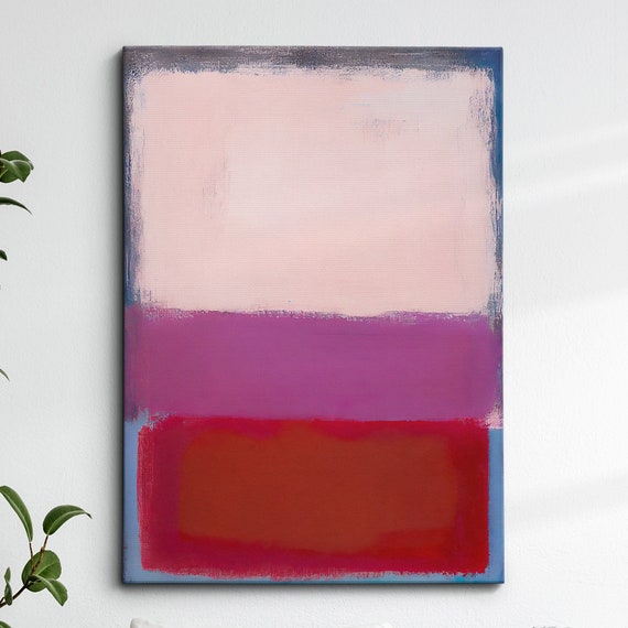 Modern Abstract Pink Purple Exhibition Oil Painting Wall Art Framed Canvas Poster Print Home Living Room Decor