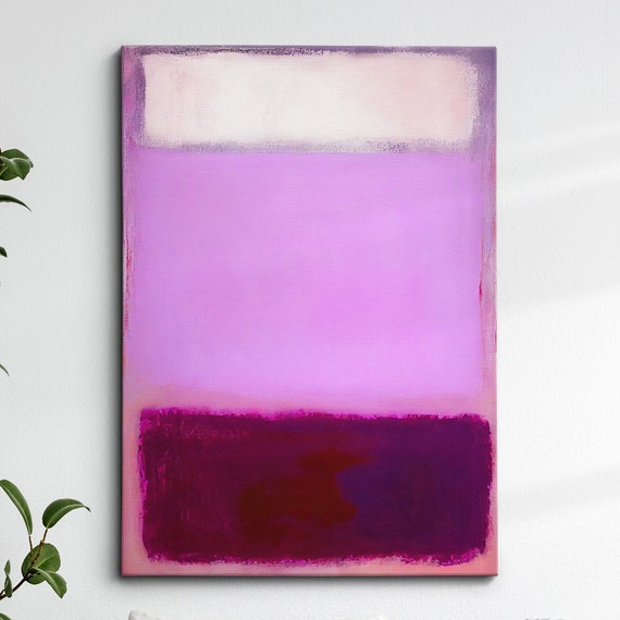 Modern Abstract Pink Purple Exhibition Oil Painting Wall Art Framed Canvas Poster Print Home Living Room Decor