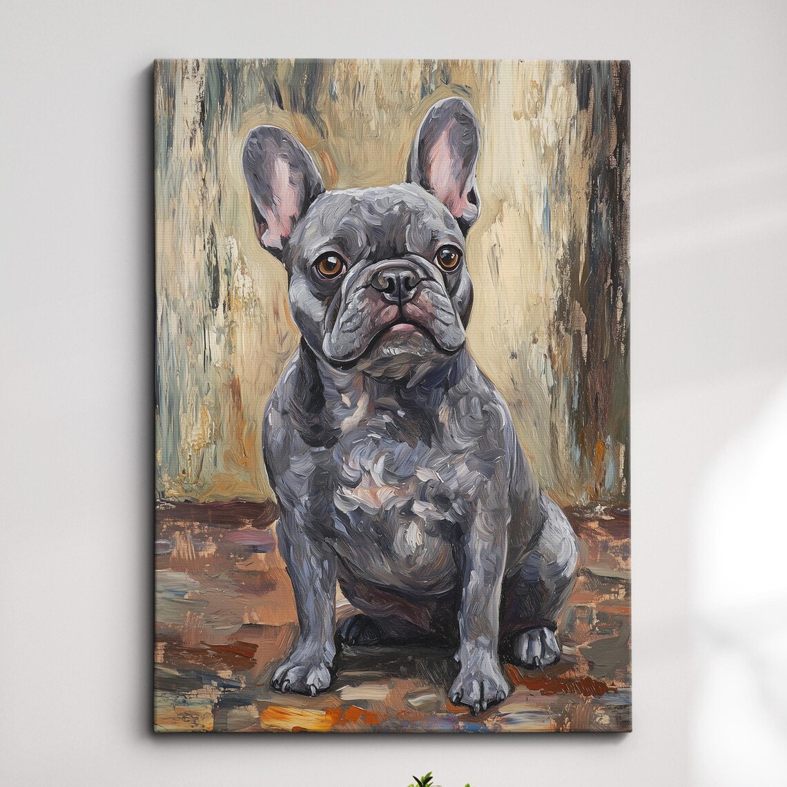 French Bulldog Palette Painting Dog Art Print