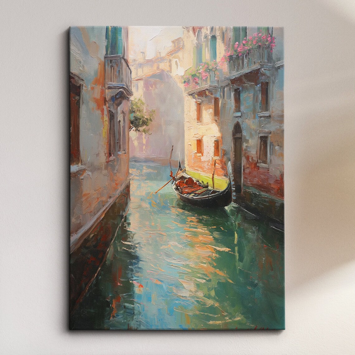 Venice Italy Canal Cathedral Abstract Modern Travel Poster
