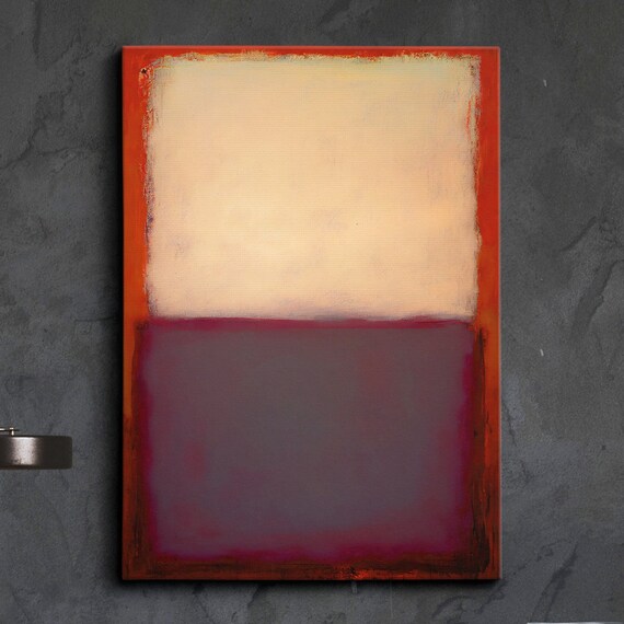 Modern Abstract Violet Beige Exhibition Oil Painting Wall Art Framed Canvas Poster Print Home Living Room Decor