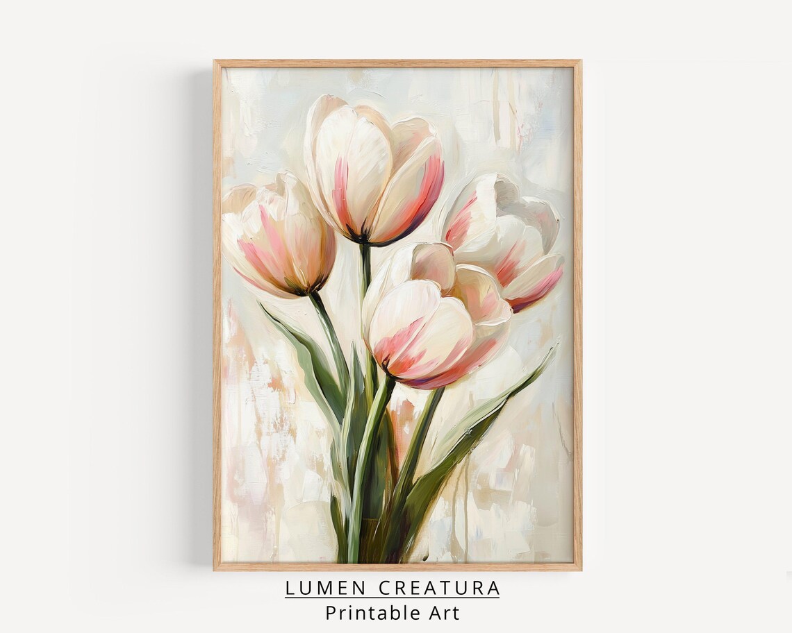 Tulips Flower Vintage Botanical Art Print - Image 4