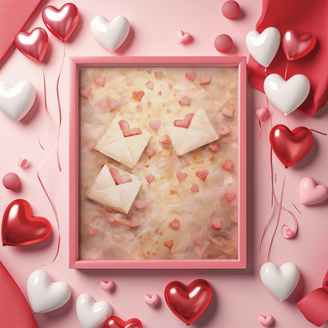 Cute Lettre Art, Romantic Valentines Day Decor - Image 3