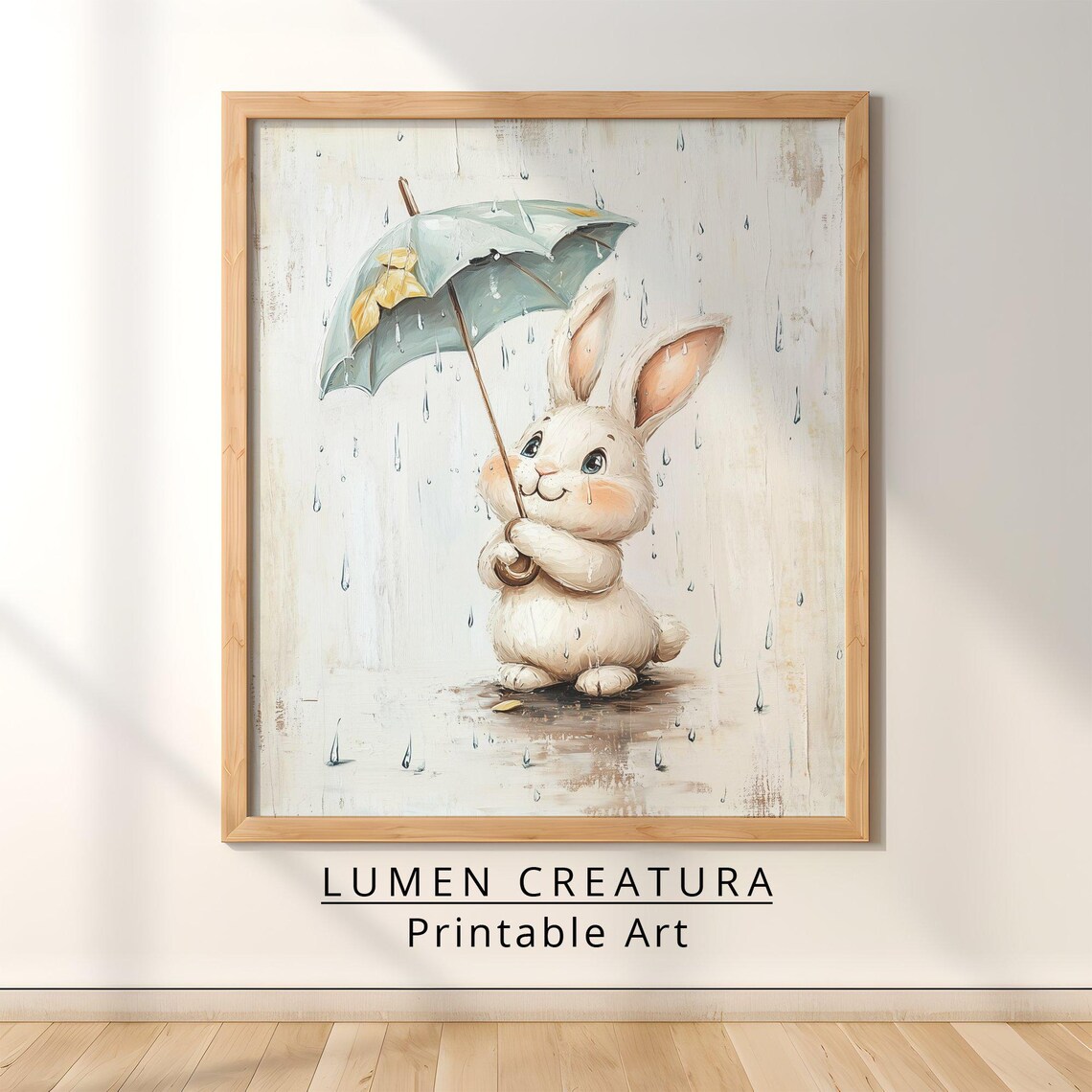 Easter Bunny Art Print, Cute Spring Farmhouse - Image 3