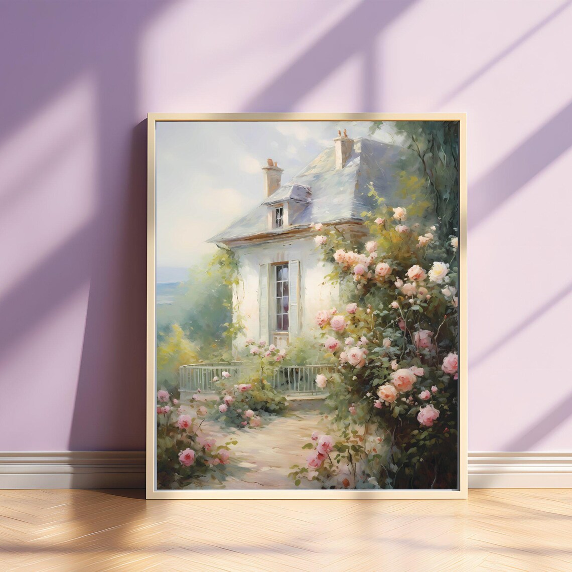 Old House Farmhouse Print, Vintage French Countryside - Image 2