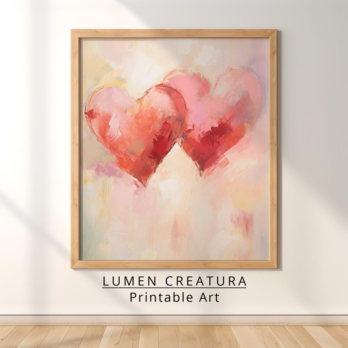 Cute Heart Shape Valentine's Day Art, Romantic Decor - Image 4