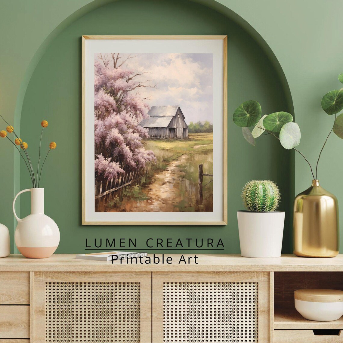 Spring Landscape, Cottagecore Farmhouse Decor - Image 2