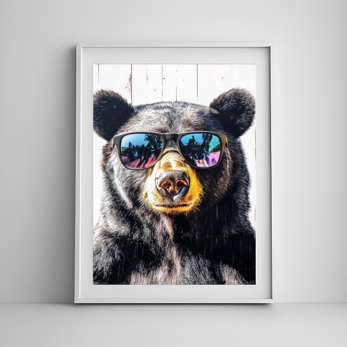 Bear Print, Funny Animal Street Pop Decor - Image 2