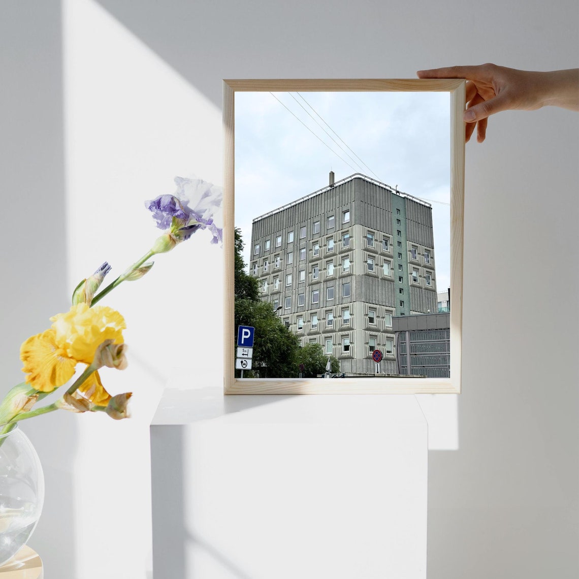 Brutalist Riga Concrete Architecture Urban Photography Poster - Image 3