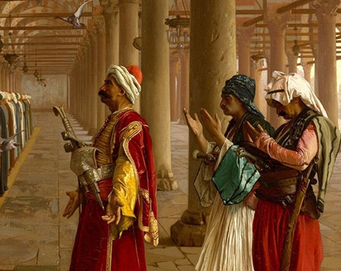 Jean Leon Gerome Prayer In The Mosque 1871 Orientalist Art Print