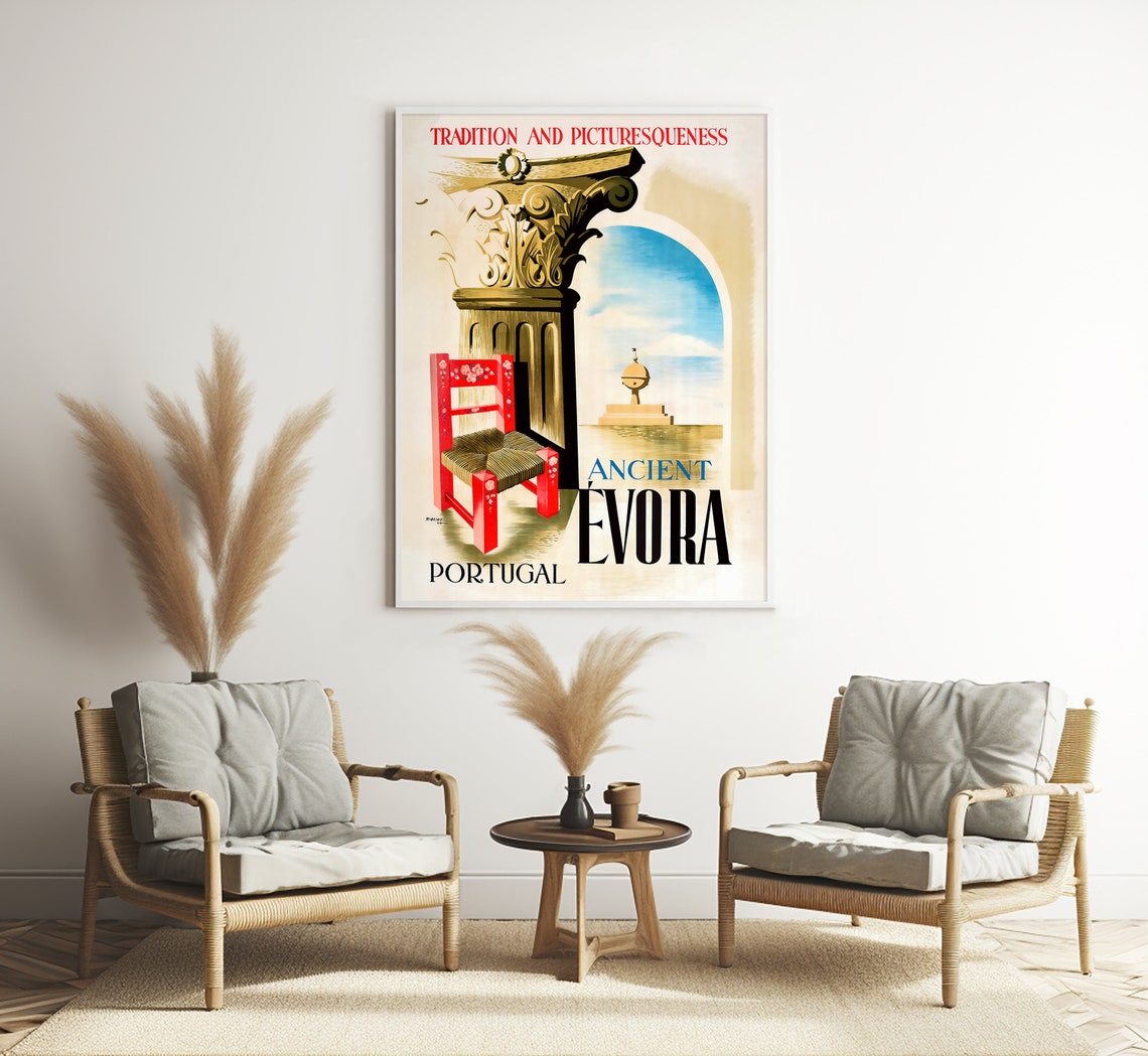 Ancient Evora Portugal Tradition And Picturesqueness Vintage Poster - Image 3