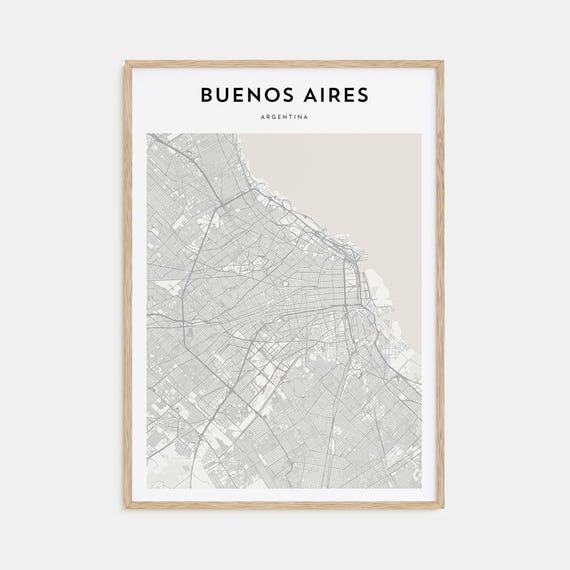 Buenos Aires Personalized Map Art, Travel Poster