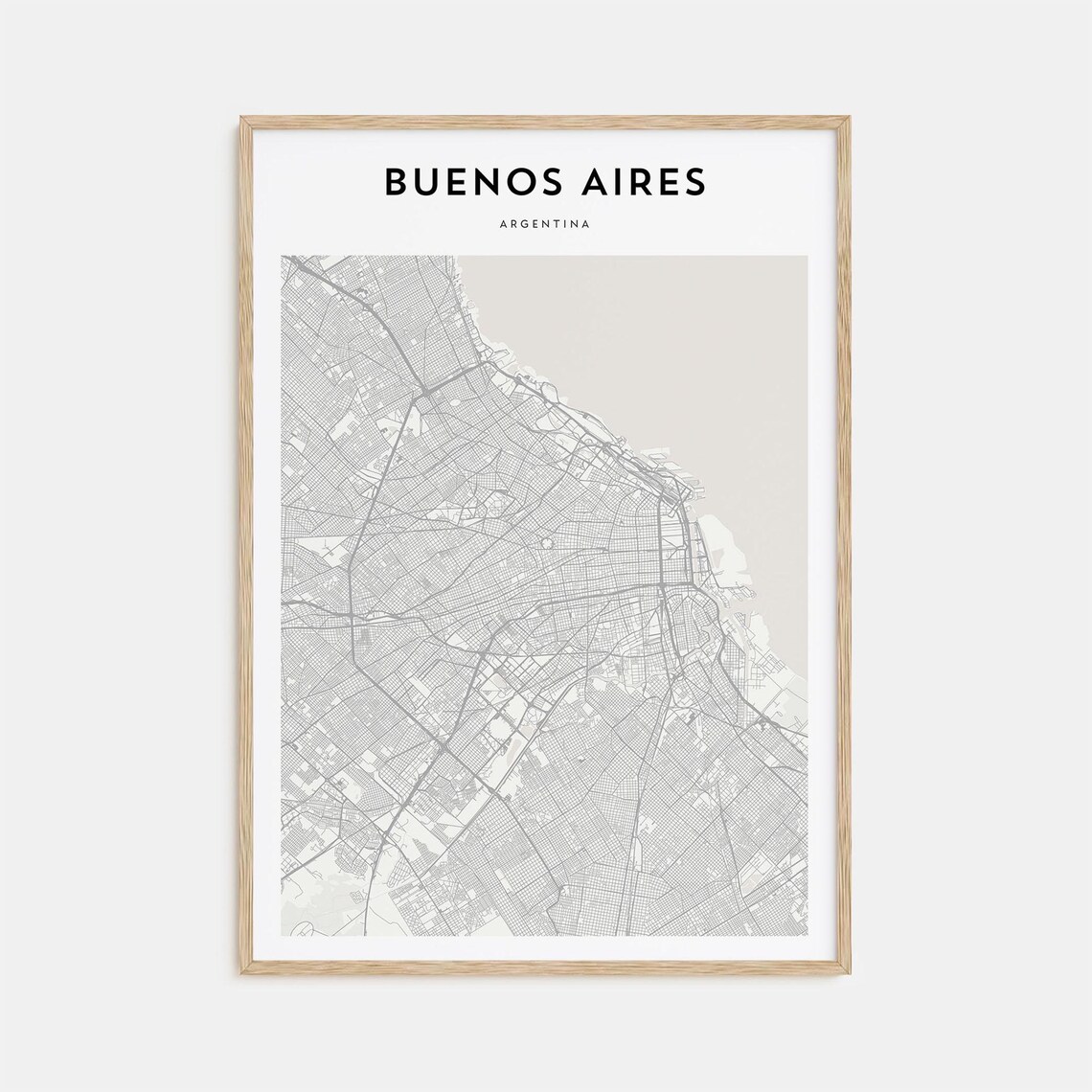 Buenos Aires Personalized Map Art, Travel Poster