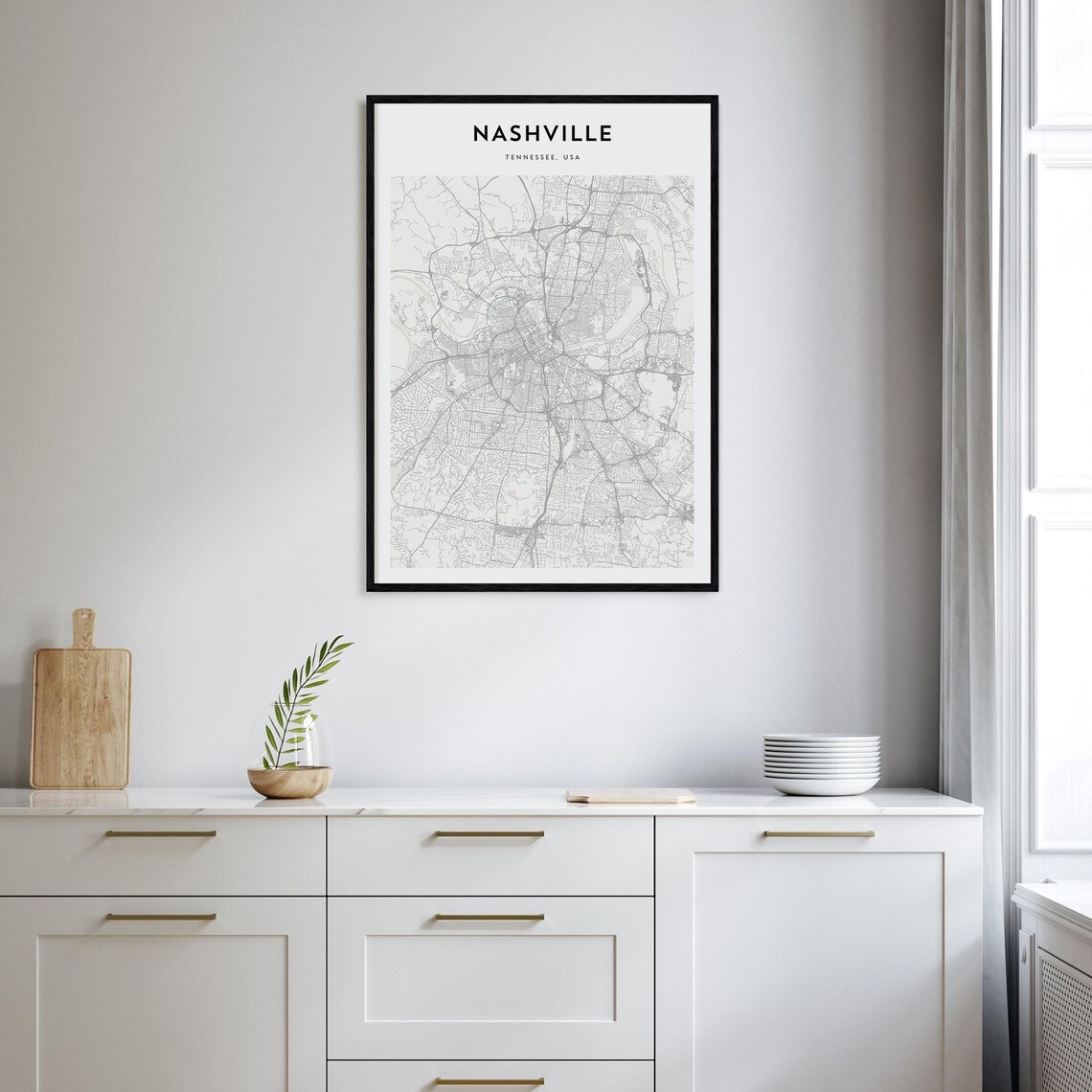Nashville Personalized Map Art, Travel Poster - Image 2