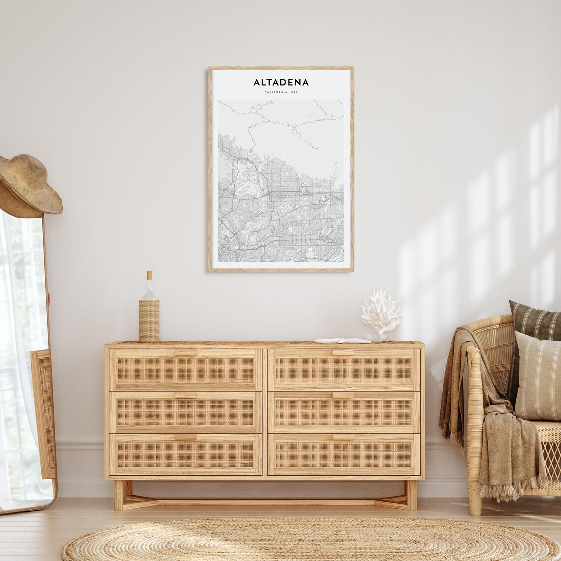 Altadena Map Art Print, Personalized California Travel - Image 4