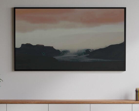 Samsung Frame Tv Art Vintage Moody Landscape Painting Nature